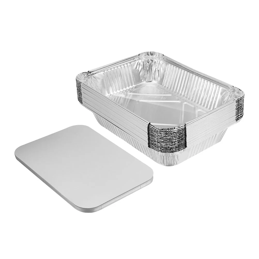 

Pans Aluminumdisposable Pan Bakinglids Traysair Sheet Fryer Cake Liner Drip Basket Roasting Containers Take Out Tin Serving Bbq