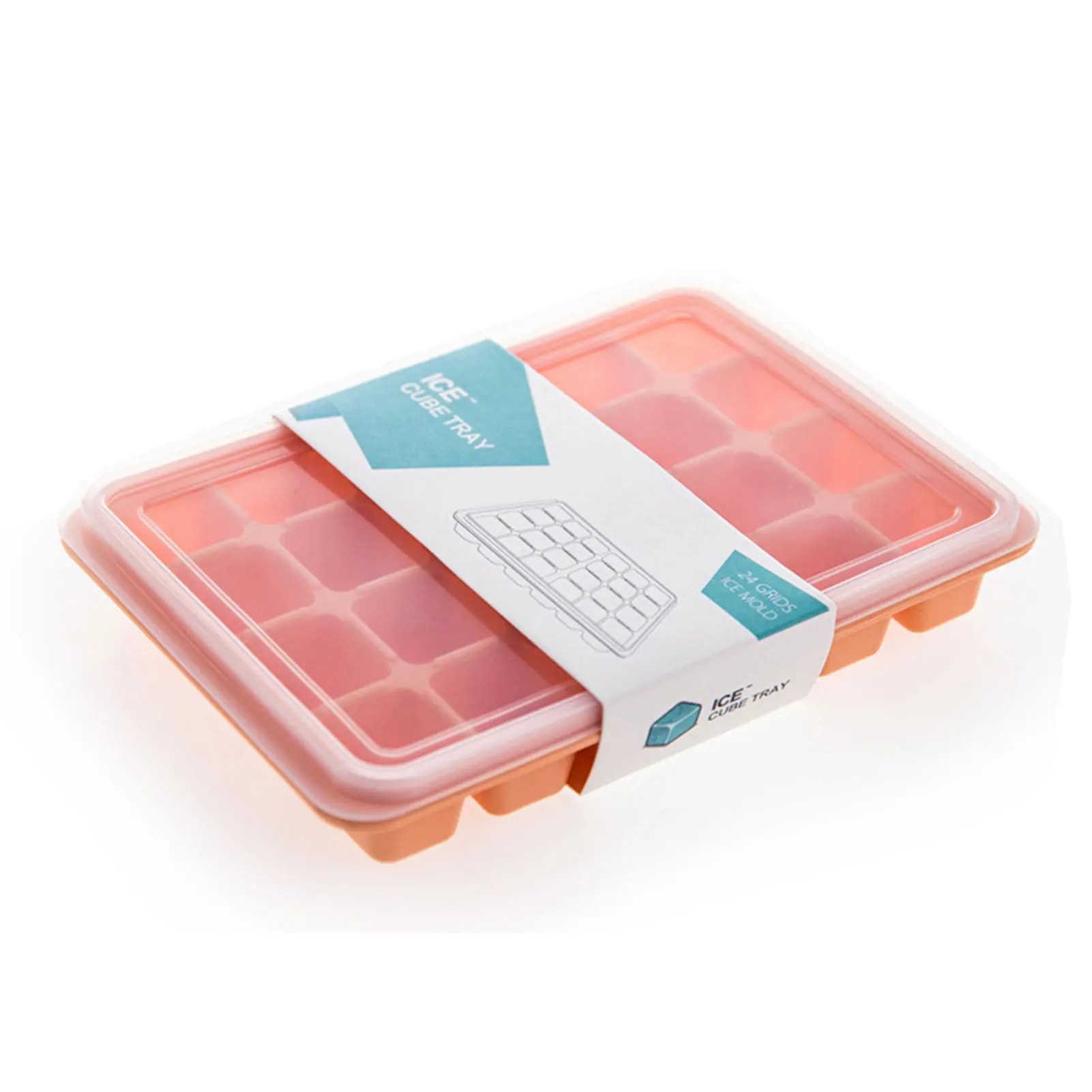 

Лоток для льда, лотки для морозильной камеры, силиконовый лоток для льда, 24 отсека, кубики льда, формы для виски, напитков, квадратный льд