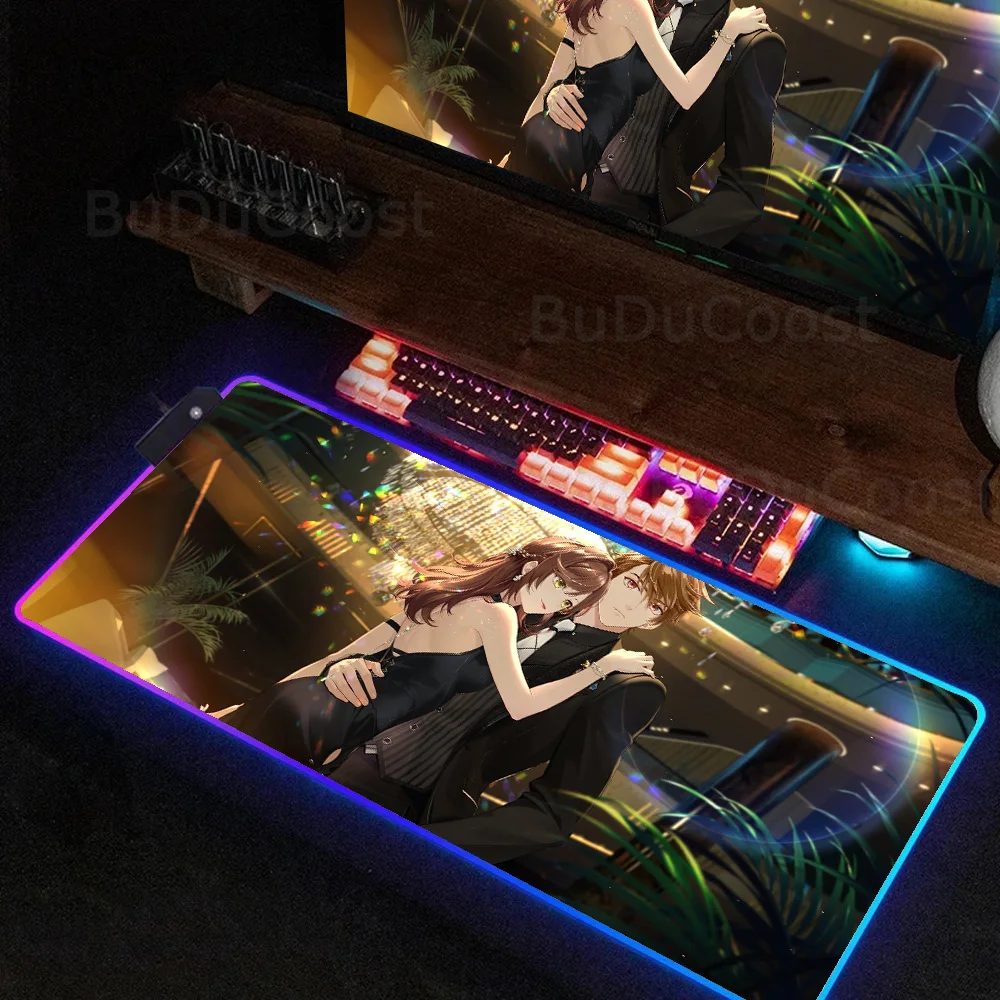 Популярный товар коврик для мыши разных размеров с HD-принтом и RGB-подсветкой