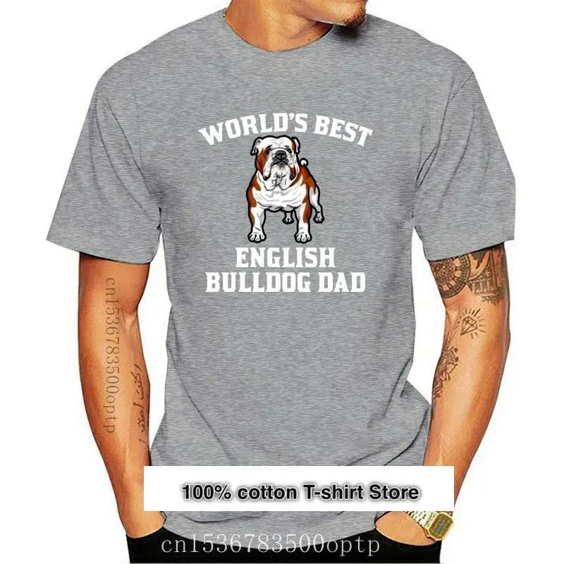 

Camiseta estampada con el mejor perro Bulldog Inglés del mundo, ropa para Parte Superior Femenina, 2021