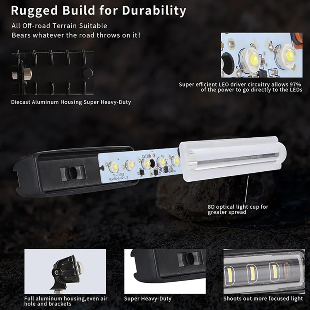 1/2 шт. прожекторы для внедорожников 72 Вт