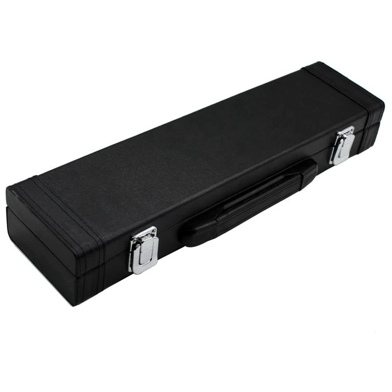 

HK.LADE Flute Gig Bag Box Leather for Western Concert Flute with Buckle Foam Cotton Padded Gig Bag