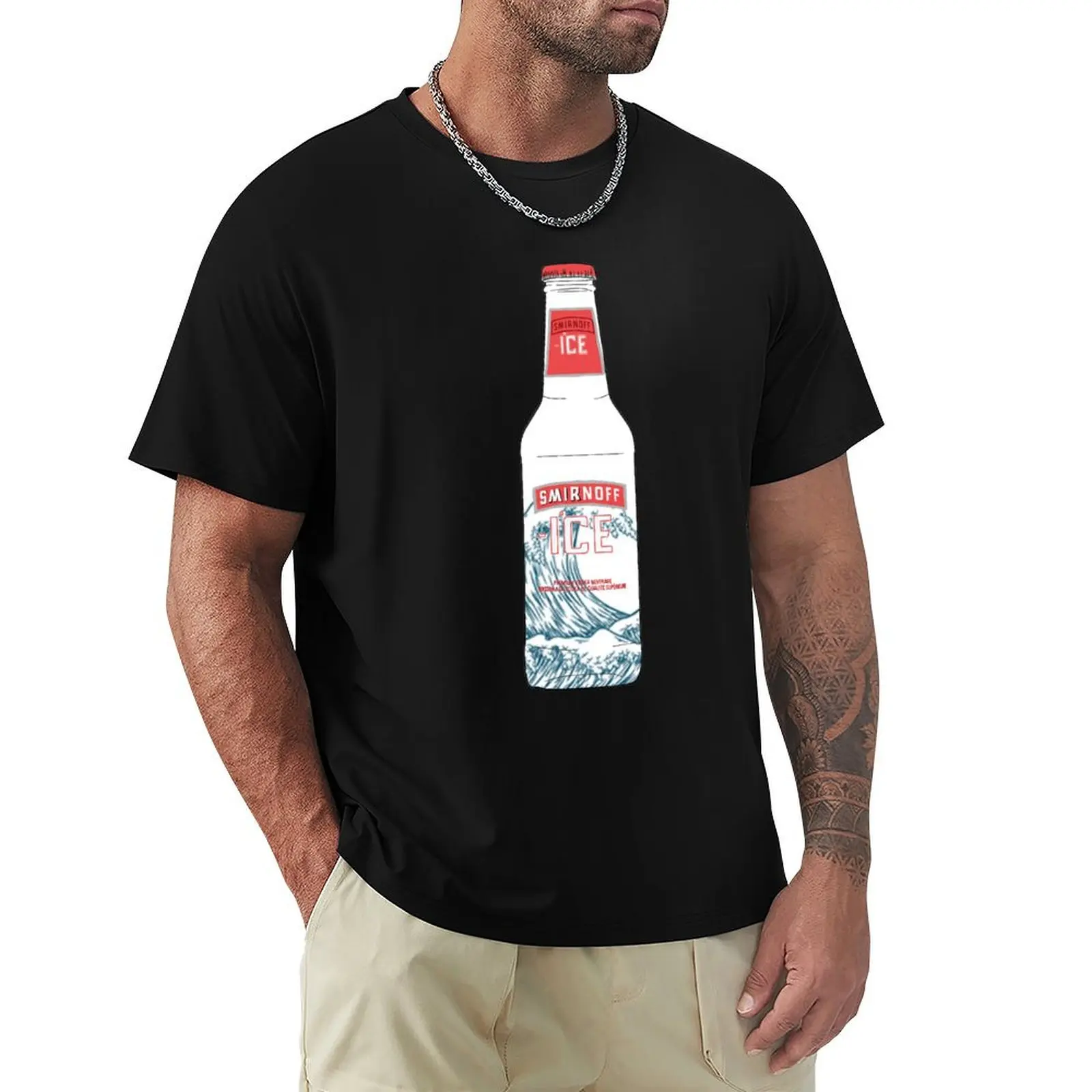Фото Футболка Smirnoff Ice Wave большого размера с круглым вырезом №1