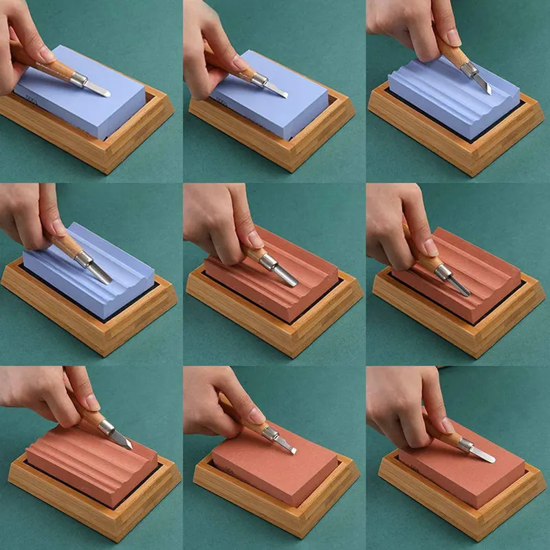 

Carving knife Sharpening Stone Fixed Knife Sharpener Angle guide Oilstone Whetstone Accessories Kitche Knives Auxiliary Tool