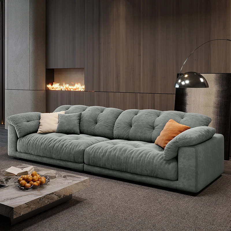 Кресло-облако из ткани минималистичные диваны L-образной формы дизайнерские