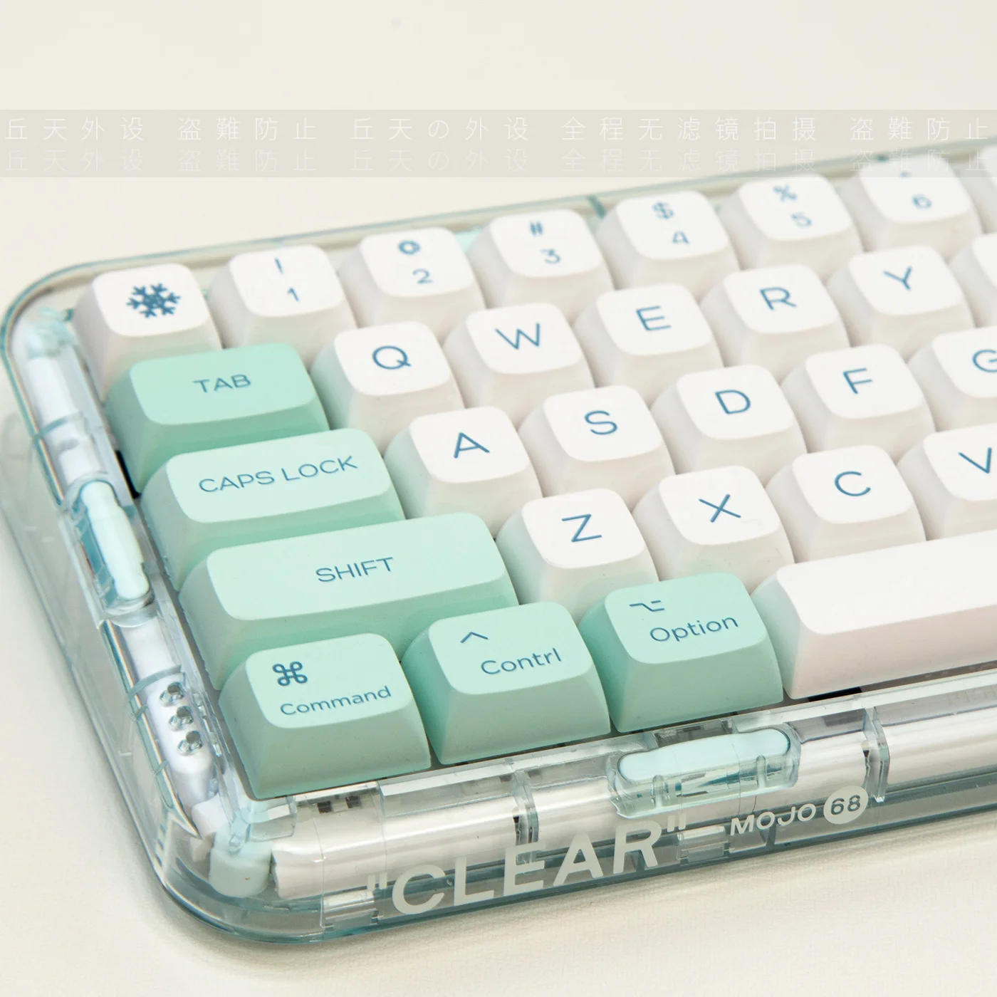 

Gift Keycap Snow Mountain MAC Supplement Iceberg Refreshing Keycap XDA Height Pbt Sublimation Adaptable Mechanical Keyboard