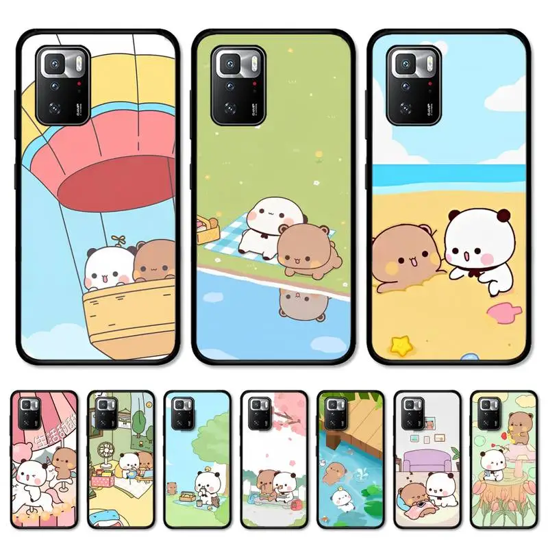 

Bubududu panda Phone Case for Redmi Note 11E 11 10 9 8 6 Pro 11s 8T 5 7 7A 9A K20 K30 Soft Tpu Cover