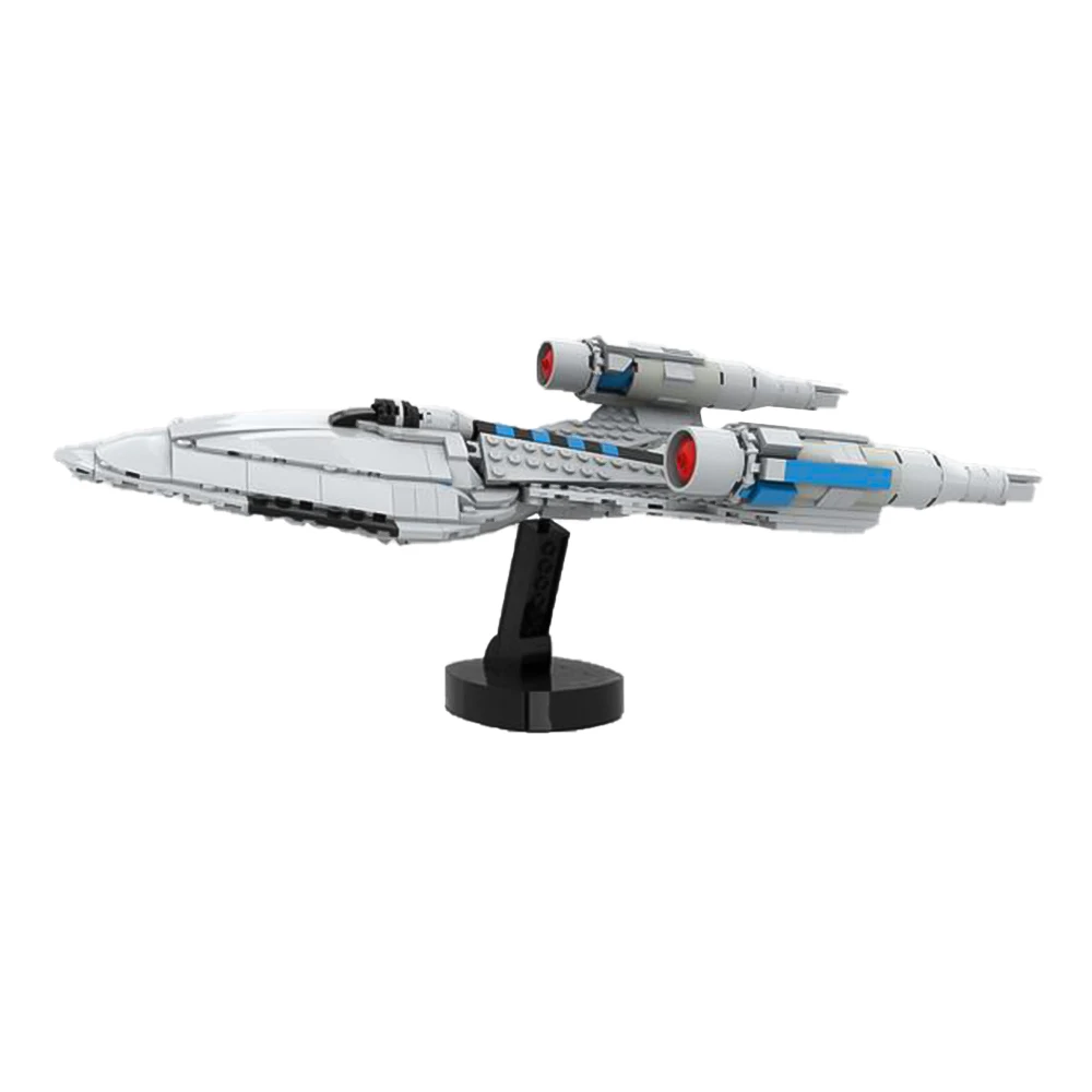 Фото MOC-179708 Космический корабль USS Protostar Модель Строительные блоки Space Terk Автомобиль-головоломка Кирпичи Сборные игрушки Креативный подарок для детей №4