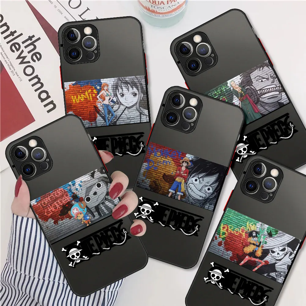 

Doodle One Piece Phone Case for Apple iPhone 13 Pro Max 12 Mini 11 Pro 8 7 Plus XR X 6S XS SE2 SE3 Hard Fundas Matte Coque