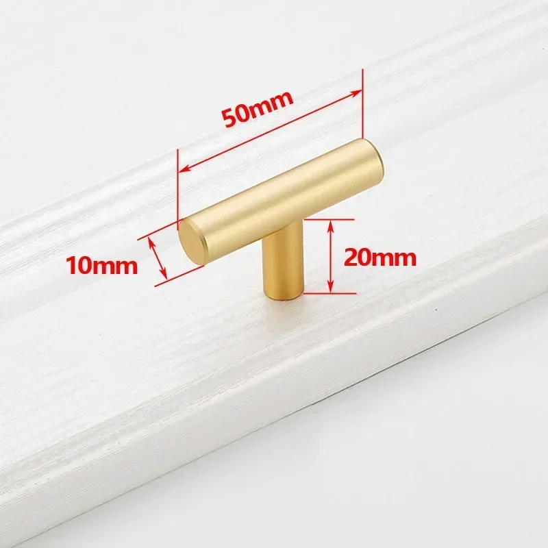 Ручки для шкафов черные золотые из нержавеющей стали