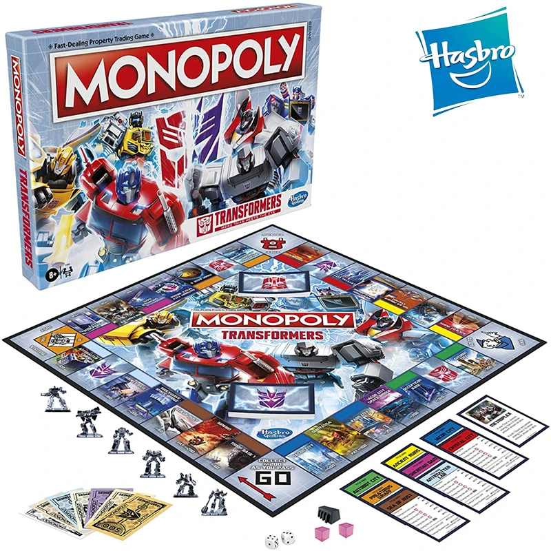 

Hasbro Original Transformers Monopoly Game English Version Party Casual Games Parent-Child Games Gifts Collection