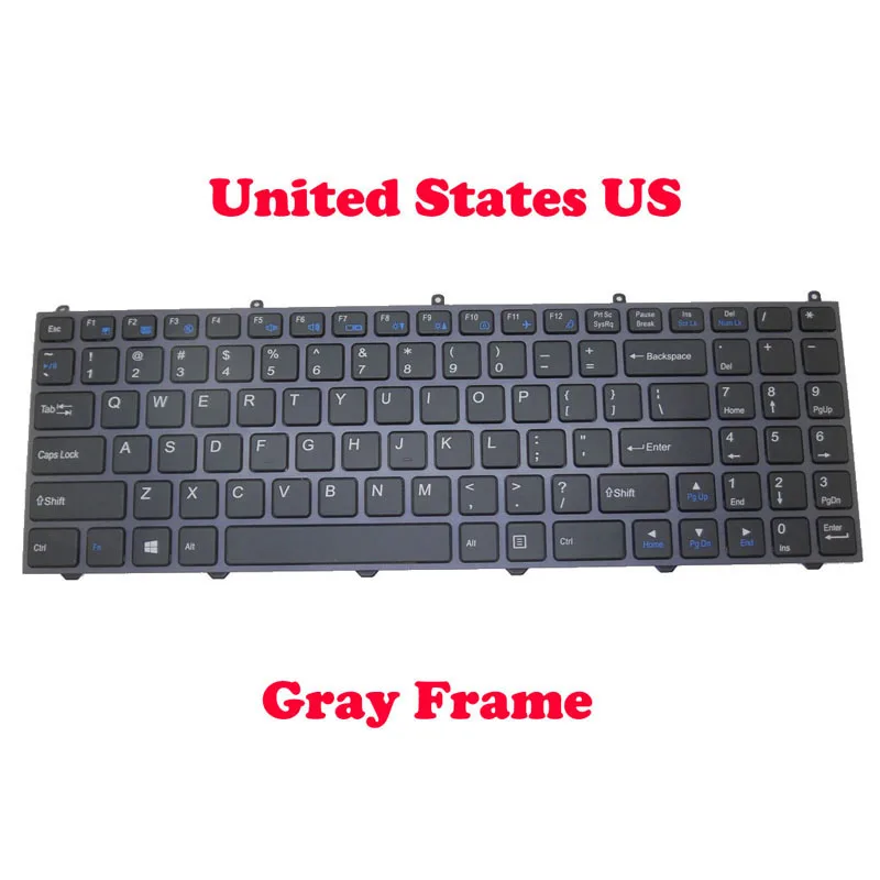 Клавиатура US BR для ноутбука AVADirect W650RZU W650SF W650SJ W650SR W650SZ W670SJQ W670SZQ английская