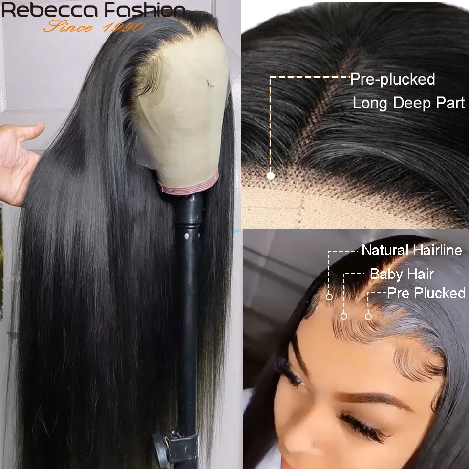 Straight Lace Front Wig Human hair Wigs Straight Lace Front Wig Pre Plucked Straight Frontal Wig Lace Closure Wig Lace Front Wig