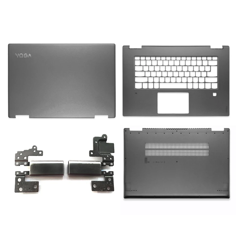

Новая верхняя задняя крышка ноутбука для Lenovo Yoga 720-15 720-15IKB, задняя крышка ЖК-дисплея/Упор для рук/нижний корпус/петли для ЖК-экрана, серый