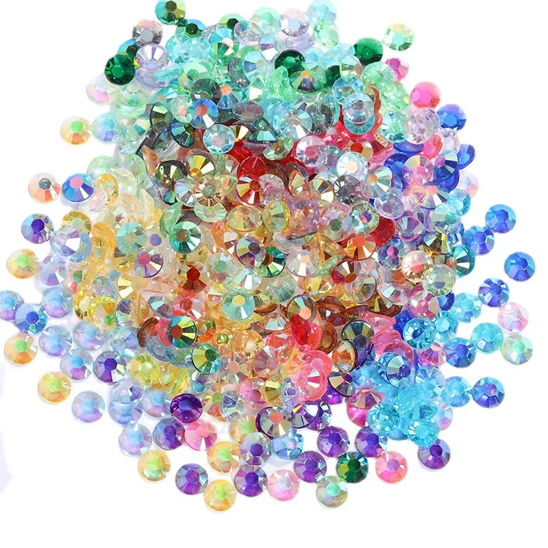 

4mm SS16 Bulk Jelly AB Resin Rhinestones Non hotfix Rhinestone Craft Supplies Crystal For Bottles Mugs Tumbler For DIY Nail