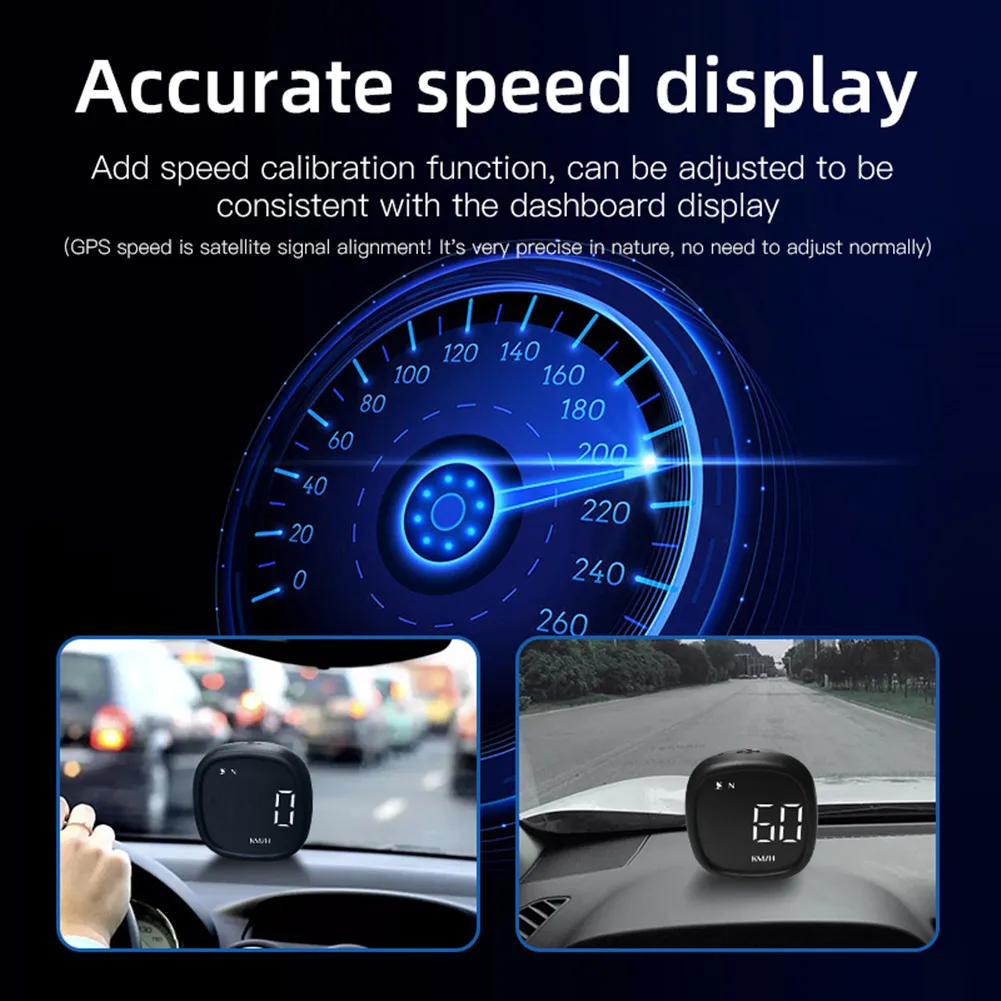 

M30 Head Up Display HUD GPS Overspeed Alarm Speedometer Car Clock Electronic Compass Car Motorcycle Universal Electronics Parts