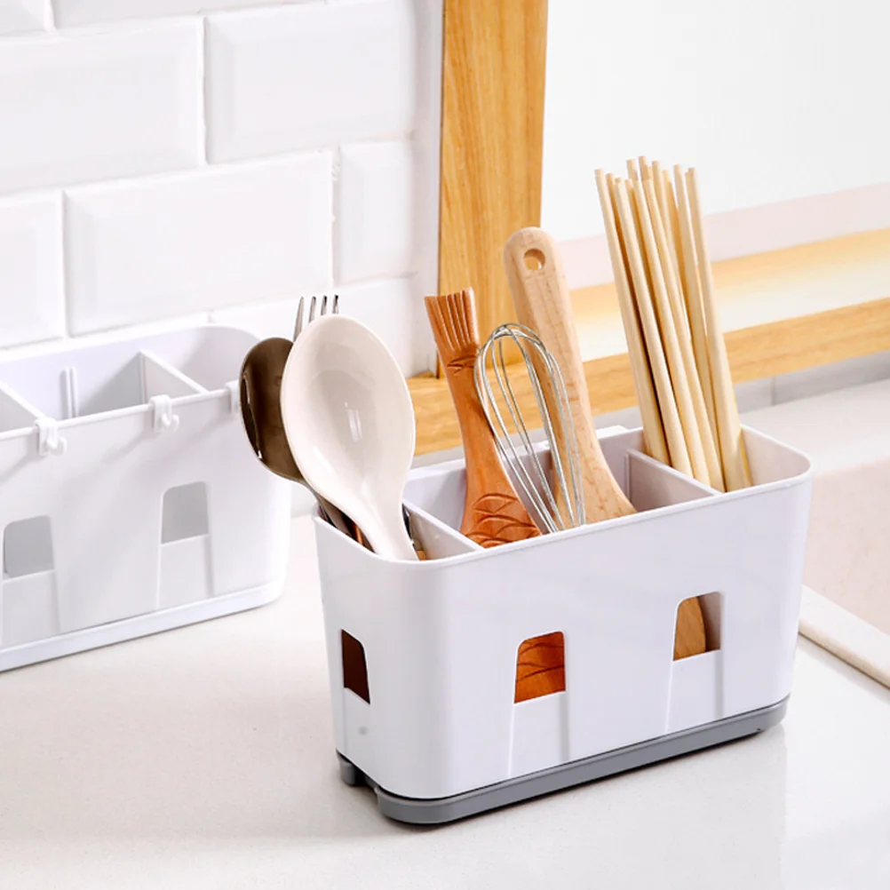 

Kitchen Rack Chopsticks Cage Flatware Storage Case Draining Utensil Holder Container Cutlery Holder Sundries Shelf