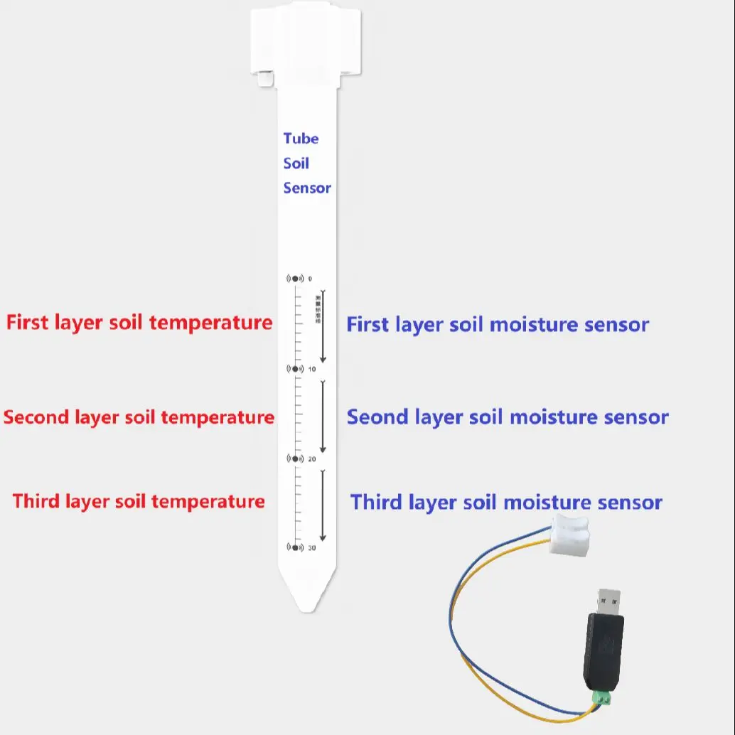 

RS485 DIGITAL 4G GPRS WIFI LORA LORAWAN 2 IN 1 MULTI-LAYERS SOIL MOISTURE AND TEMPERATURE SENSOR