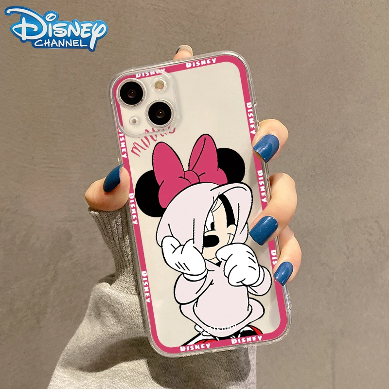 

Mickey Clear Case For Xiaomi Mi 11T 12 11 Lite 10 Ultra 10T 10S 9 POCO X4 F4 GT F3 X3 NFC M4 Pro Soft Liquid Silicone Case Funda