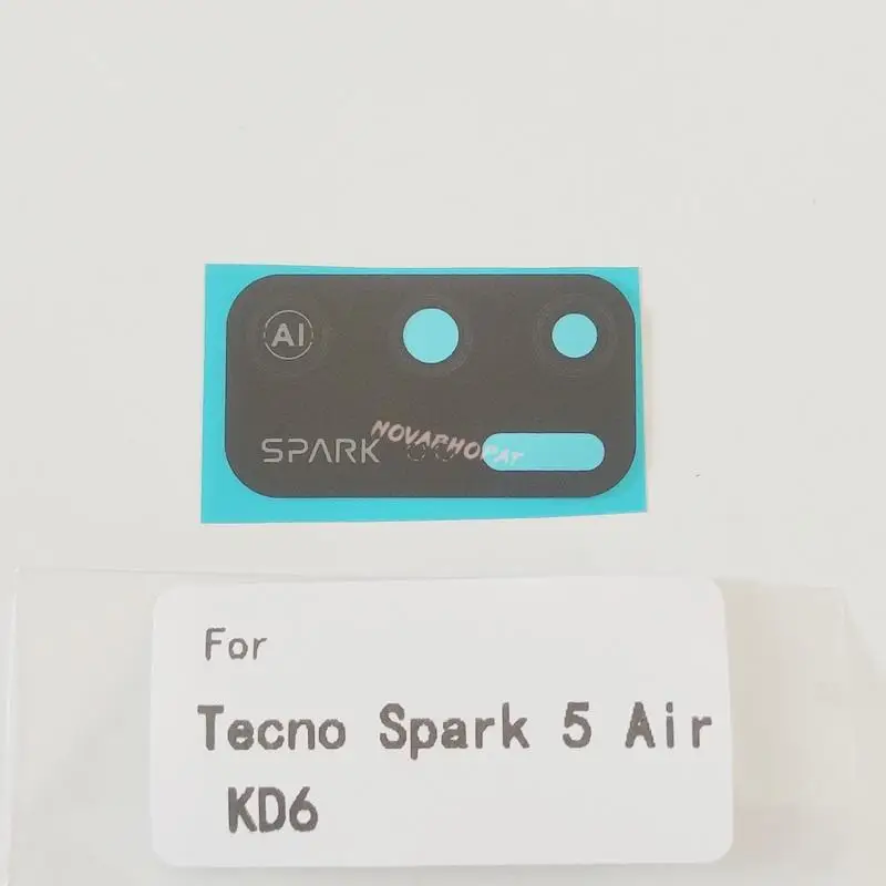 Фото Стеклянный объектив задней камеры с Ahesive для Tecno Spark 5 6 Go Air Pro KE5 KD6 KD7 KE6 KE7 Pova 2 LD7 LE7 Power 4 LC7, 1 шт. №5