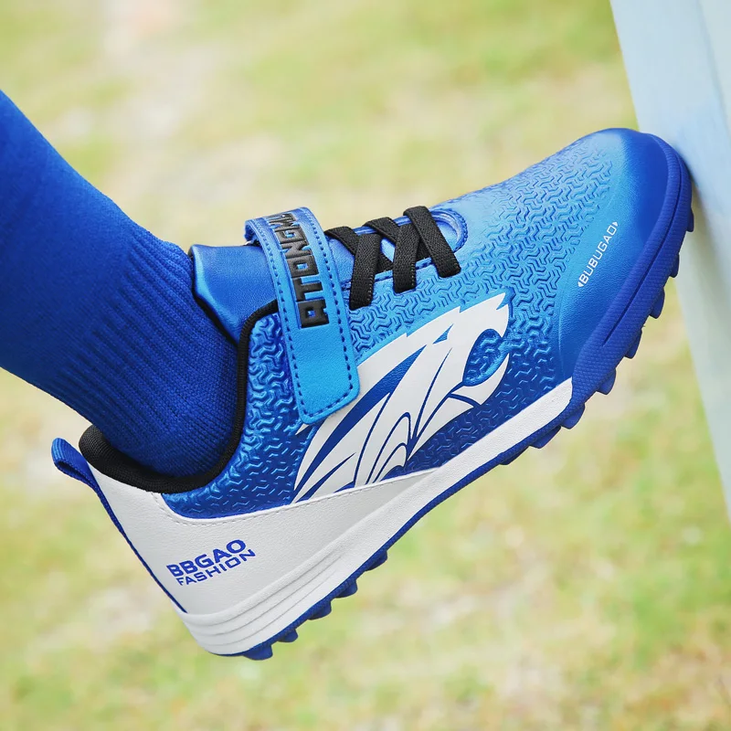 33-39# Personality Stylish And Comfortable Boys Girls Training Game Sneakers Indoor Outdoor Lawn Youth Student Soccer Shoes