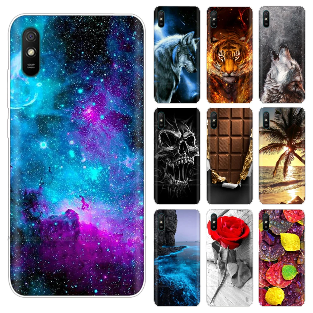 

for Xiaomi Redmi 9A Case Cover Soft Silicone Cartoon TPU Back Cover for Xiaomi Redmi 9A Redmi9A 9 A Protective Phone Case Bags