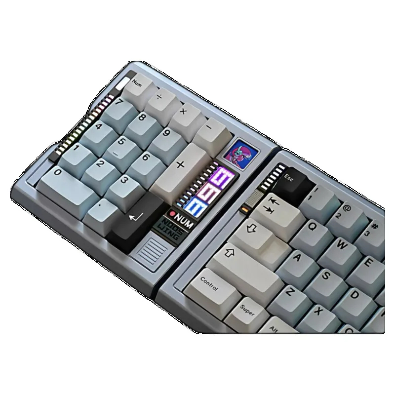 Фото Matrix Lab NOOS WING PAD Комплект цифровой клавиатуры Индивидуальные RGB с горячей заменой Эргономика Проводная механическая клавиатура Type-C Настольная подставка №1