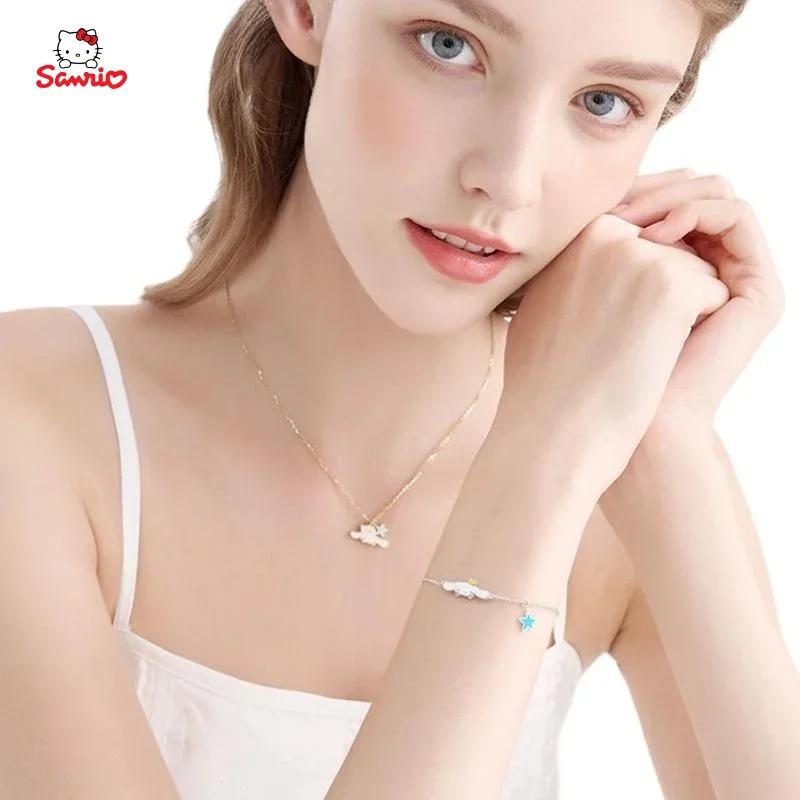 Браслет на удачу Sanrio My Melody cinnamonoll из серебра 2024 пробы