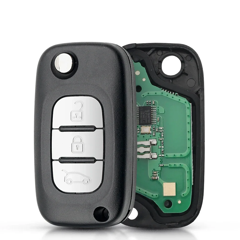 Брелок KEYYOU для Renault Scenic III Megane III Fluence 2009-2015 VA2 Blade Fob 2/3 кнопочный чип PCF7961 433 МГц FSK флип-пульт дистанционного управления