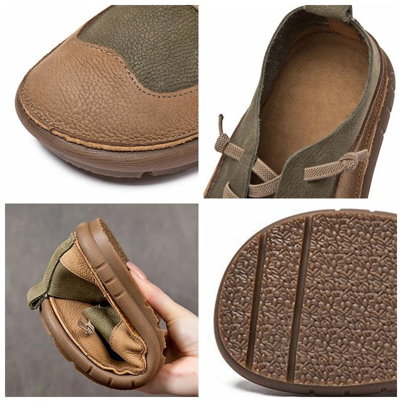 Careaymade-New Women's Moccasins Natural Genuine Leather Designer Summer Soft Flats Loafers Comfy Ladies Females Retro Shoes