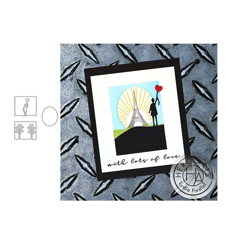

Girl with Love Frame Metal Cutting Dies Craft for Scrapbooking Handmade Knife Mould Blade Punch Stencil Dies Cut Model Decor