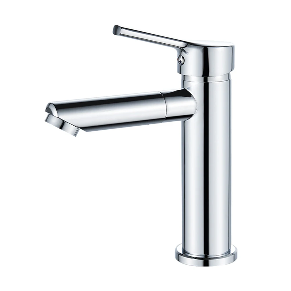 

Male 3/8 Female 1/2 Adapter Brass Basin Sink Faucet Single Lever Hot Cold Water Tap Flexible Installation Options
