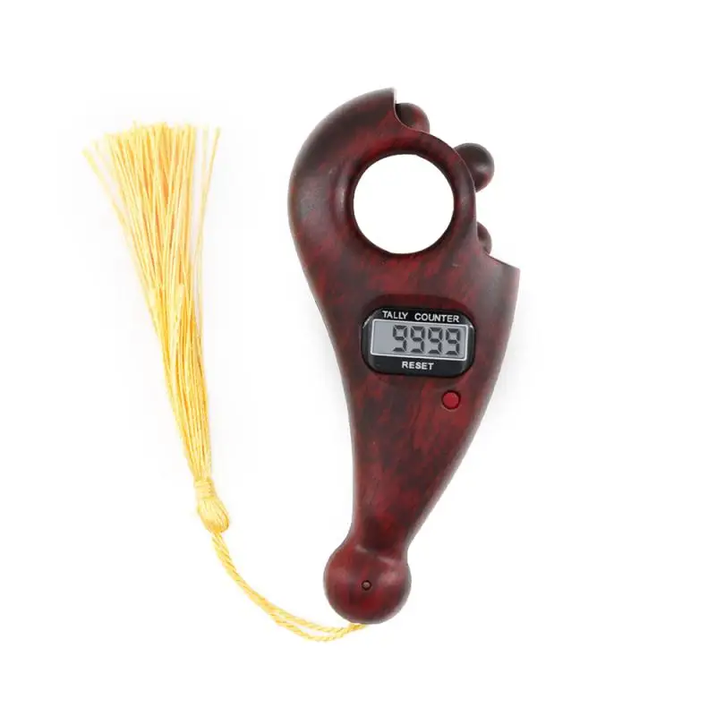 Электронный таймер молитва цифровой медитация Талли пальцы кисточка для Розария тасбех счетчик регистратор мусульманский ручной бисер