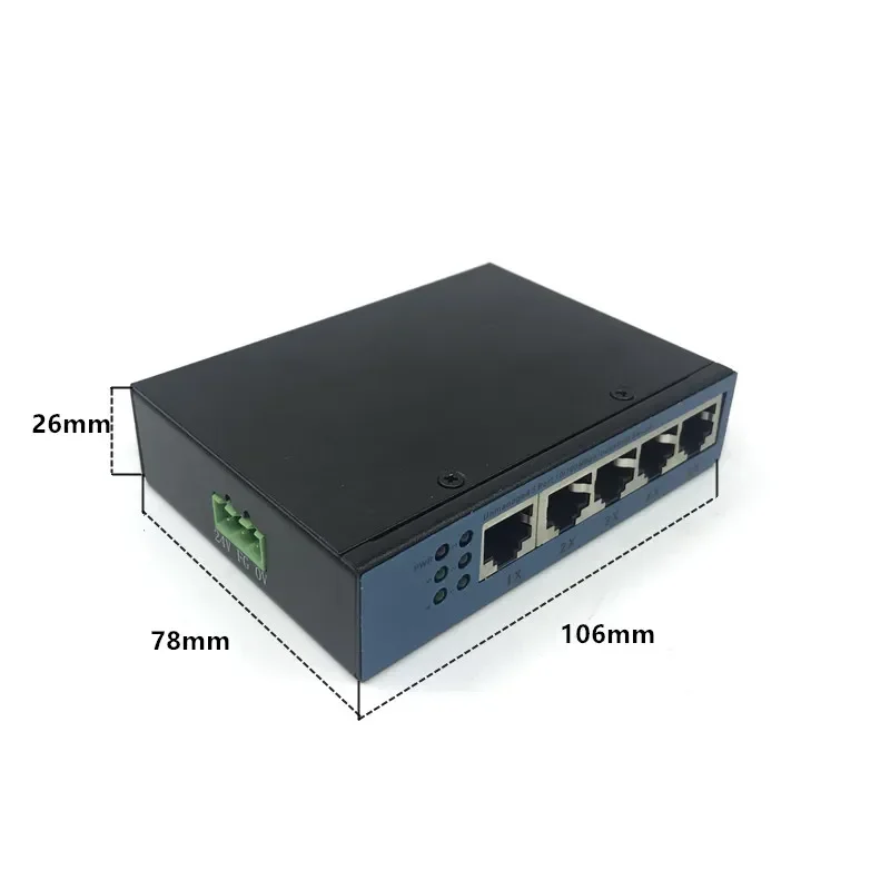 Фото Unmanaged 5port 10/100M industrial Ethernet switch module  PCBA board OEM Auto-sensing Ports PCBA board OEM Motherboard №4