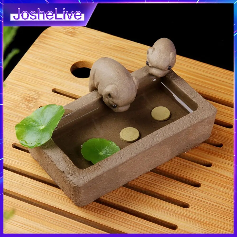 

Tea Tray Tea Set Sculpture Purple Clay Tea Pet Kung Fu Tea Set Tea Pet Tea Pet Little Pigs Drink Water Chinese Crude Pottery
