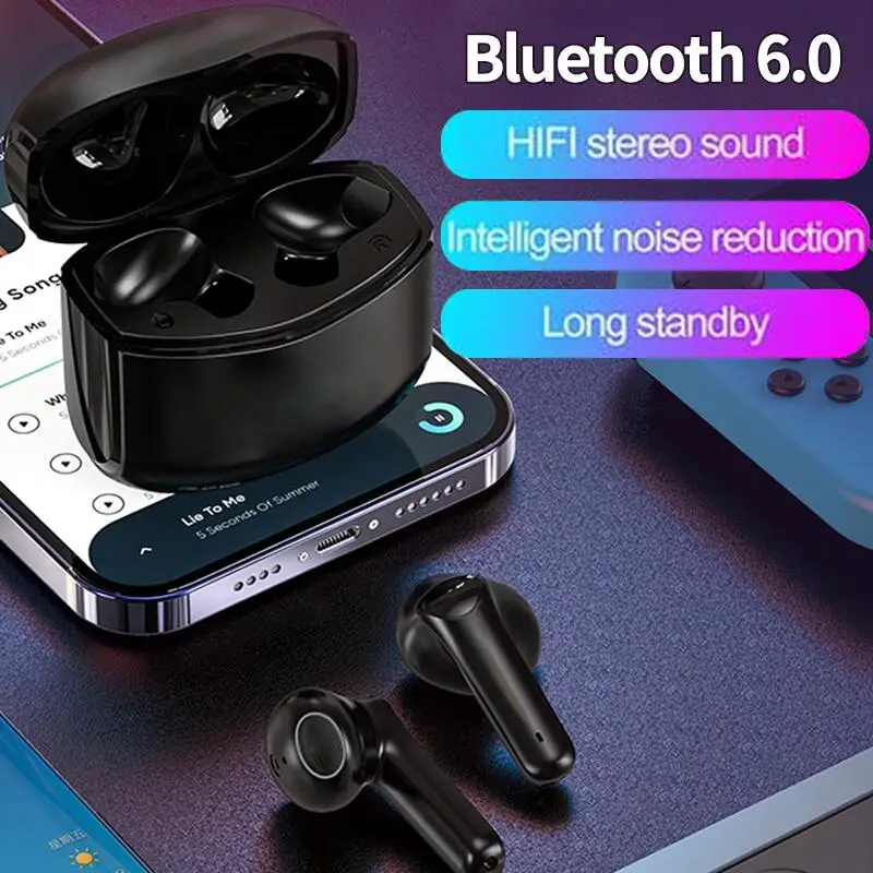 

2022 Wireless Earphones Bluetooth V6.0 Earbuds AptX-Adaptive 4 Mics+CVC Noise Cancellation in-Ear Detection Bluetotth earbuds