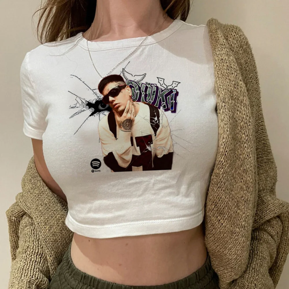 Duki Готический 2000s короткий топ женский манга fairycore cyber y2k kawai футболки