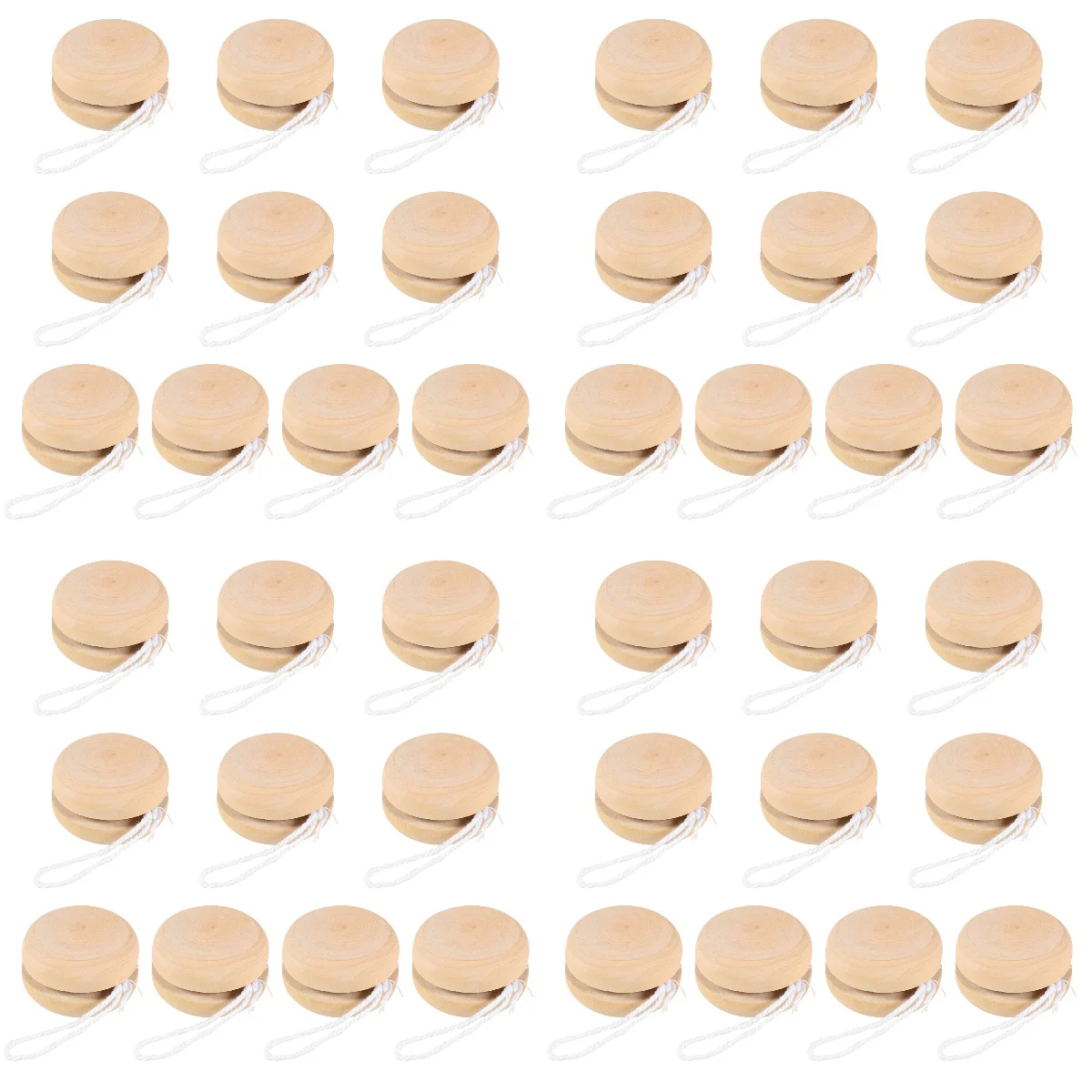 

40 Pcs DIY Unfinished Wooden Responsive Ball Toy Kids Graffiti Painting Toys