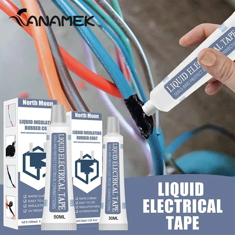 

Waterproof Anti UV Fast Dry Lamp Board Electronic Sealant No Corrosion Hardware Liquid Insulation Electrical Sealant Tape Paste