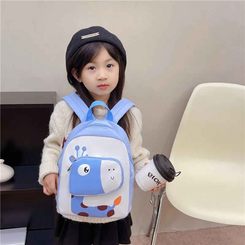New Kindergarten School Bag Fashion Cute Cartoon Deer Children's Backpack 2-5 Years Old Boys and Girls Backpack Children Gift