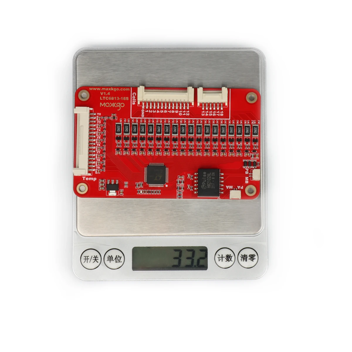 MAXKGO Smart BMS Slave Board 18S LTC6213 18650 Литий-ионный эффективное рассеивание тепла MKBMS и ENNOID