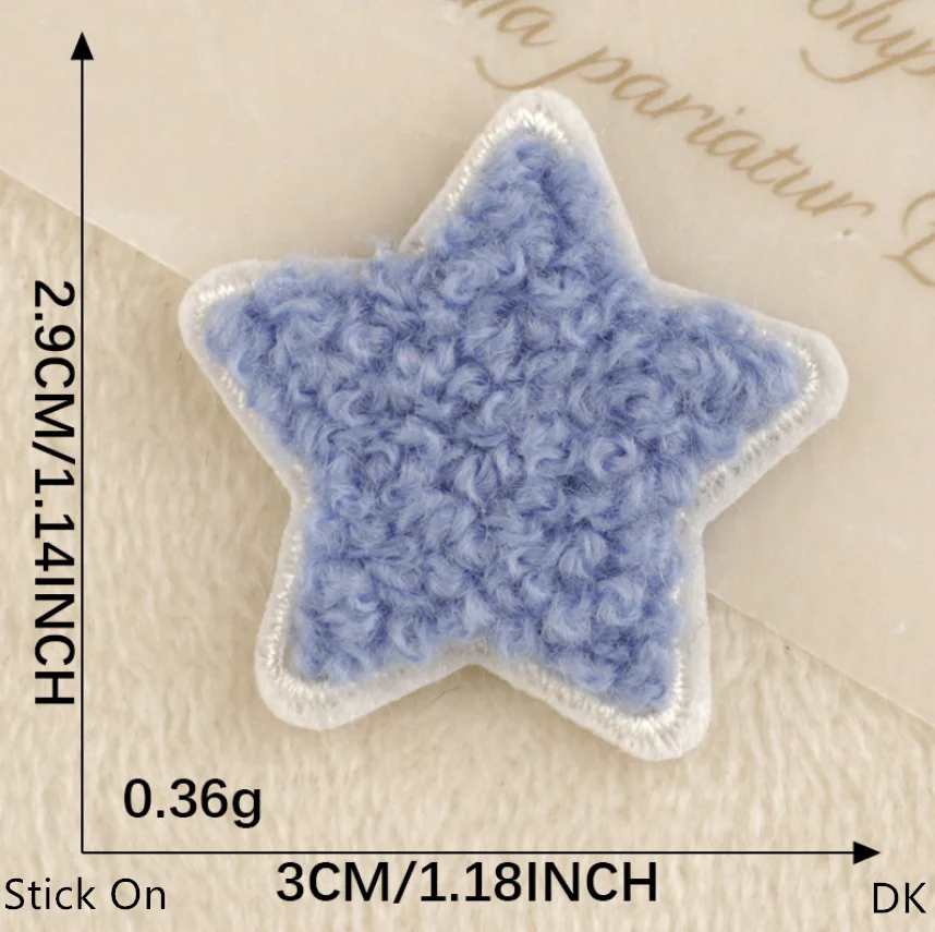 Наклейка на 10 шт. Полотенце Сердце Звезда Вышитые нашивки Одежда Шляпа Сумка