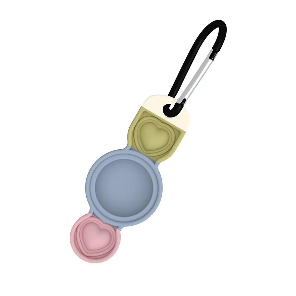 

Case Shock-Proof Protective Cover Silicone Case for Apple AirTag Tracker Carabiner Buckle Holder Protective Cover