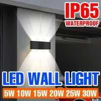 led wall lamp outdoor ip65 waterproof garden light fixture interior living room stairs corridor led night lamp for home decor