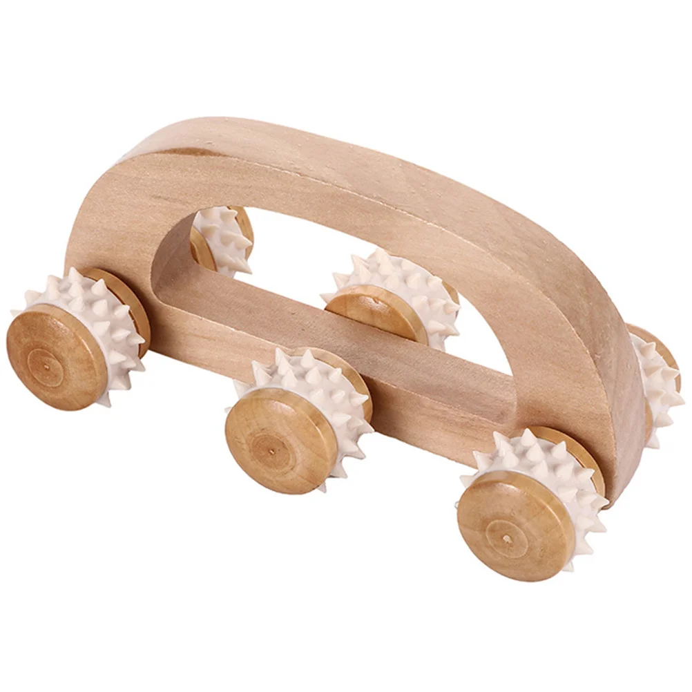 

Neck Massage Roller Muscle Massager Ball Hand Held Back Handheld Arm Tool Wooden