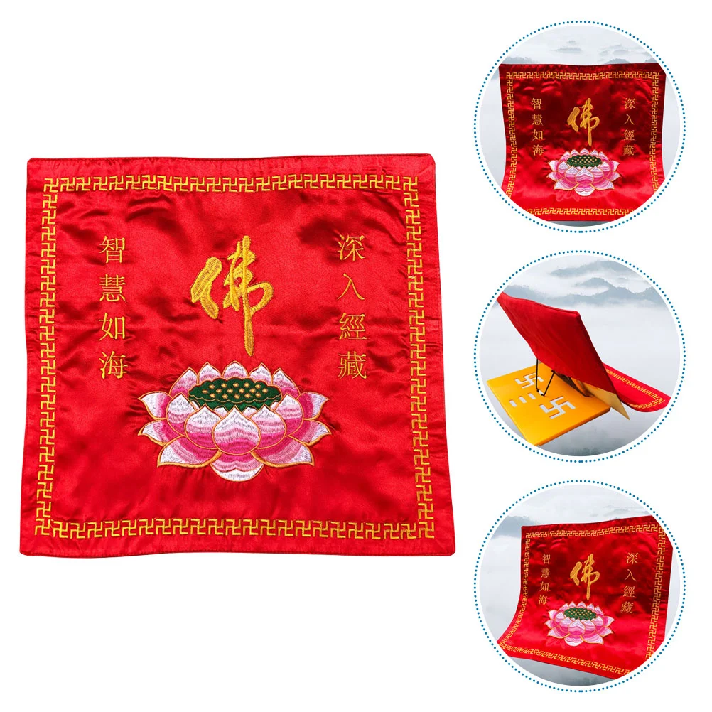 

Book Cloth Lotus Covering Chinese Style Scripture Wrapping Tool Scriptures Book