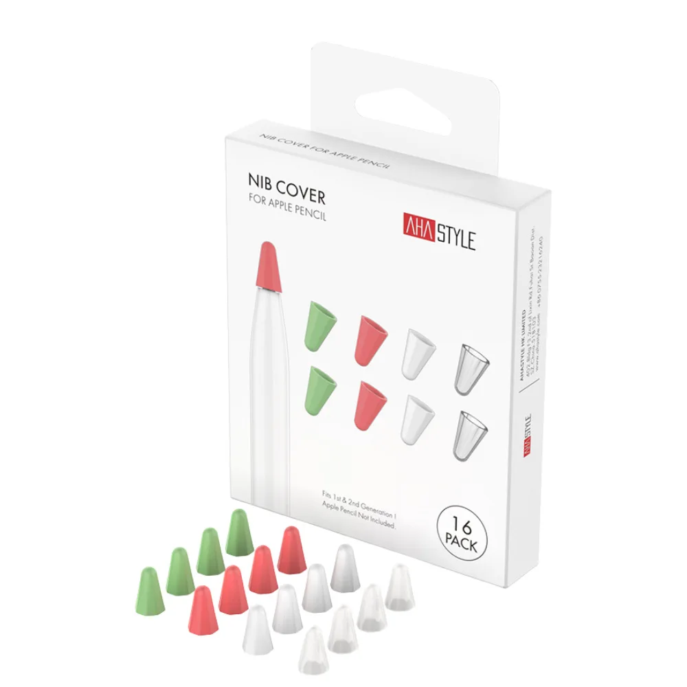 

16 упаковок, наконечники Apple Pen 1-го/2-го поколения, наконечник Apple Pencil, прочный защитный чехол из ТПУ с защитой от царапин