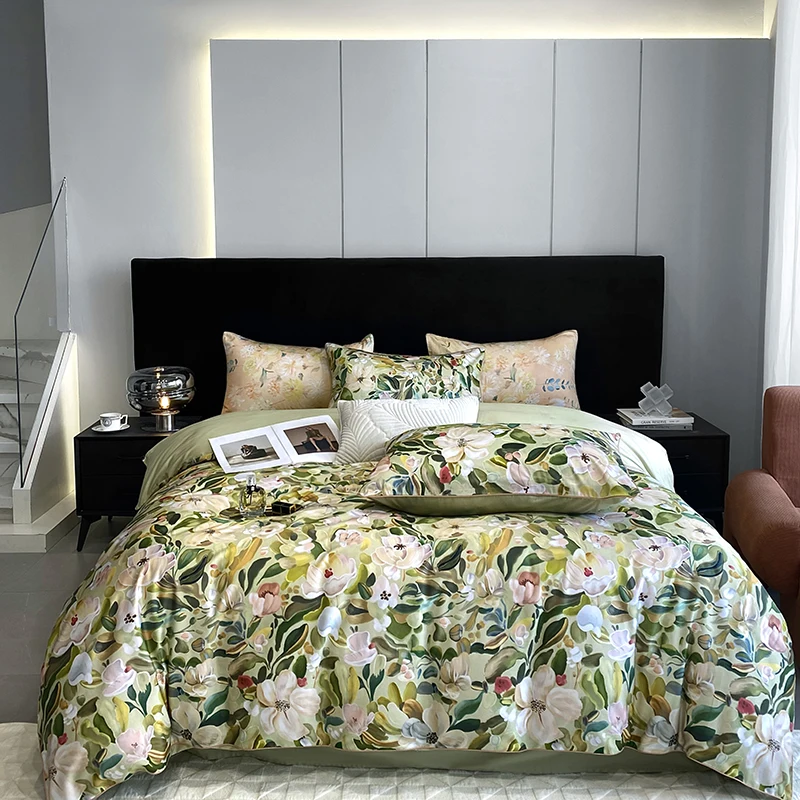 Комплект постельного белья GRADIENT 1000TC хлопок цветы