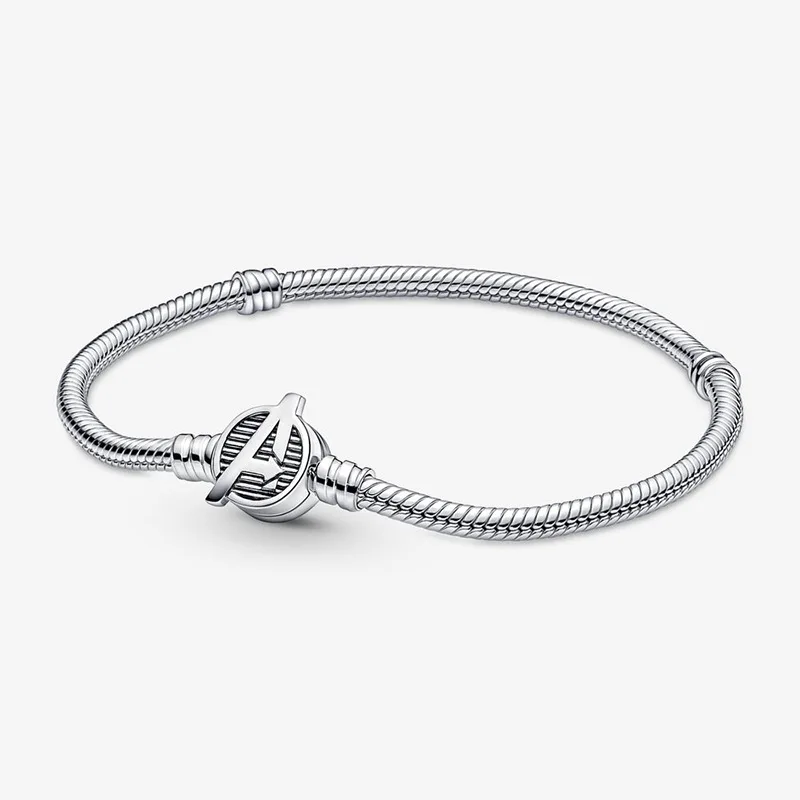 Marvel Charm Basic Snake Chain Bracelet The Avenger Buckle Charm Bracelet