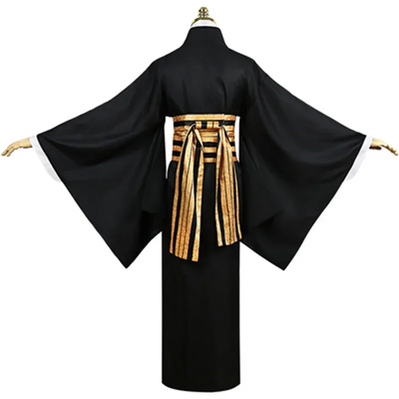 Аниме Kimetsu No Yaiba Nakime костюмы для косплея комплекты кимоно наряды черная униформа